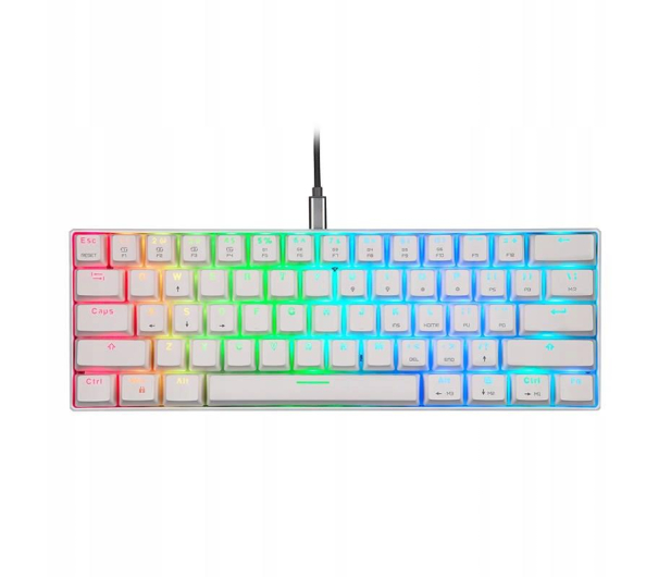 Motospeed CK61 RGB (Blue) - biała CK61 whiteblue - 1147225 - zdjęcie 2